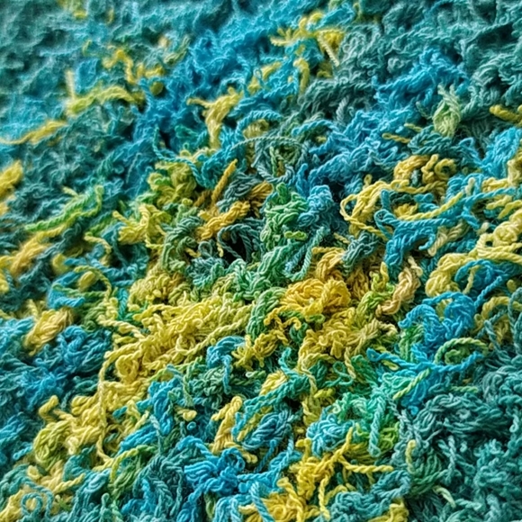 Hand Knit Dish Cloth and Mini Scrubbing Cloth - Picture 6 of 8